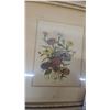 Image 5 : Assorted Framed Art: 2 London Florals Prints, 1 Daisy Print, 1 Fan Print
