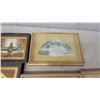Image 6 : Assorted Framed Art: 2 London Florals Prints, 1 Daisy Print, 1 Fan Print