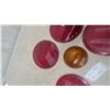 Image 3 : Glass Lenses: 4 Red 8.6” Diameter and 1 Amber Round Lens