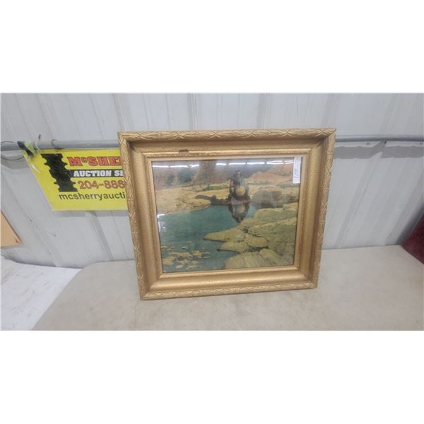 Robert Amich Oil Painting in Gilt Frame, 20”×26”