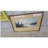 Image 1 : Framed Watercolor Painting, Signed “W. Walker,” 15”×24”