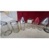 Image 3 : Assorted Glass and Metal sugar Shakers, Including Daffy's