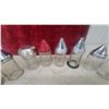 Image 4 : Assorted Glass and Metal sugar Shakers, Including Daffy's