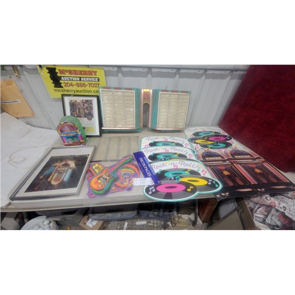Jukebox decore and parts