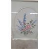 Image 3 : Framed Floral Needlepoint Art 2, Framed Still Life Painting, and Octagonal Floral Plaque