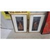 Image 4 : Assorted Wall Art: 2 Red and Gold Parrot Reliefs, 2 Gold Figure Reliefs, and More biggest one