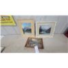 Image 1 : Three Framed Landscape Paintings: Two Signed "