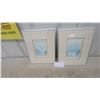 Image 1 : Two Framed Prints: "Mount Robson" and "Dusk," Signed by Artist 13.6”×11.6”