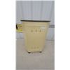 Image 1 : Vintage Metal Laundry Hamper with Lid and Handles 24”×16”×9”