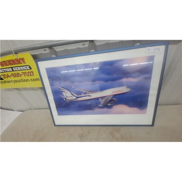 Proud Wings: Framed Canadian Airlines Print, January 1999 28”×19”