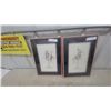 Image 1 : Two Framed "Pink Panther" Style Cat Prints, Signed "F. Bysouth '88 12.6”×18”
