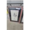 Image 4 : Two Framed "Pink Panther" Style Cat Prints, Signed "F. Bysouth '88 12.6”×18”