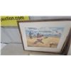 Image 3 : Five Framed Art Prints: Two Duck Hunting Scenes, Two Bird Hunting Scenes, and One Portrait