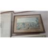 Image 6 : Five Framed Art Prints: Two Duck Hunting Scenes, Two Bird Hunting Scenes, and One Portrait
