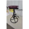Image 2 : Industrial Style Bar Stool with Bicycle Chain and Pedal Footrest, Padded Seat