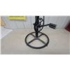 Image 6 : Industrial Style Bar Stool with Bicycle Chain and Pedal Footrest, Padded Seat