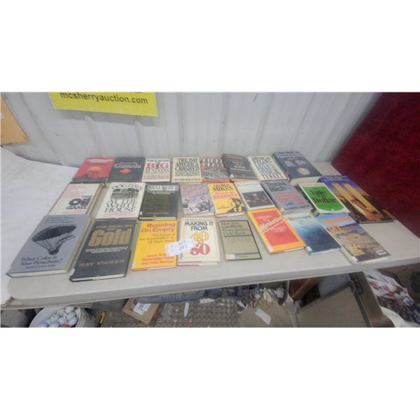 Lot of fincial goal books What Color Is Your Parachute?, The Realms of Gold, Running On Empty