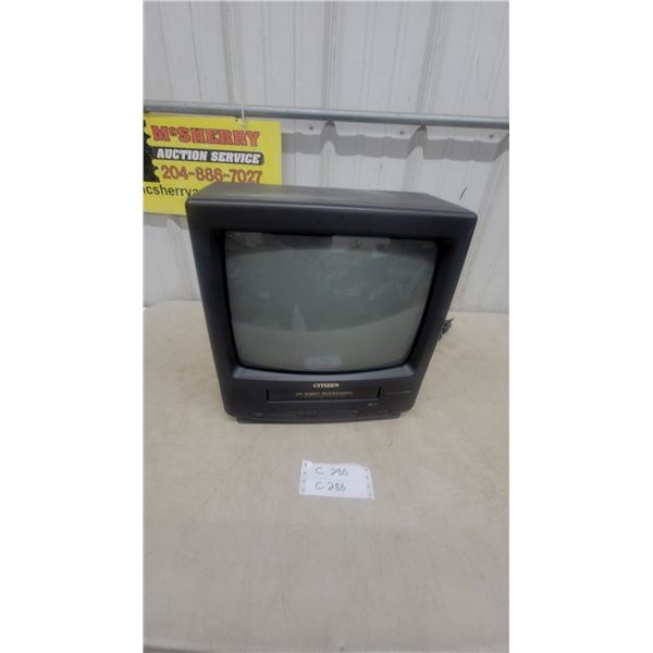 Citizen " Color TV/VCR Combo, On Screen Programming, August 1998