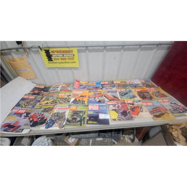 60 Vintage Hot Rod and Car Craft Magazines