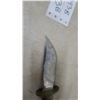 Image 6 : Fixed-Blade Hunting Knife with Clip-Point Blade, Wood Handle, and Leather Sheath