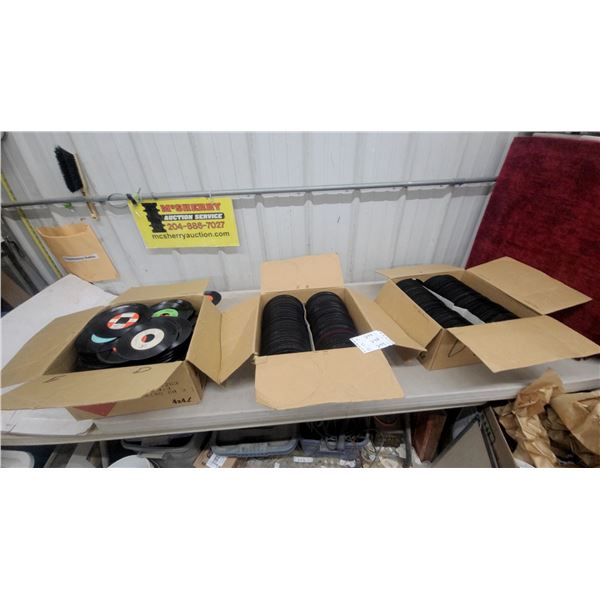 Large Lot of 45 RPM Vinyl Records 3 full boxes