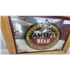 Image 2 : Amstel Beer Mirror in Wood Frame, 14”×20”