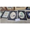 Image 4 : 9 Assorted Framed Art: 2 Hummels, 2 Silhouettes, and Hummingbird