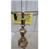 Image 3 : Stifel Brass Table Lamp with Ribbed Glass Shade
