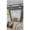 Image 4 : Assorted Framed Art and Mirror Lot