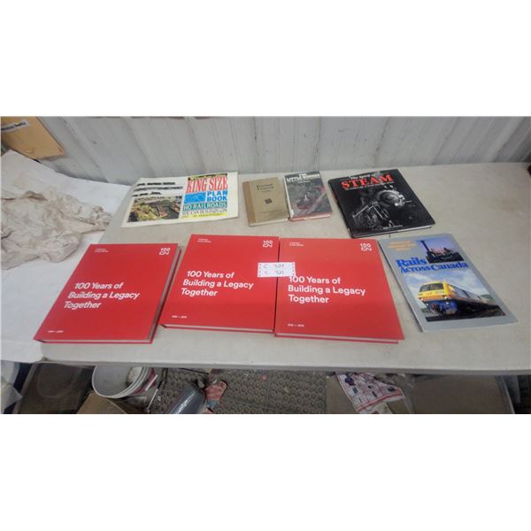 100 Years of Building a Legacy Together Books 3; The Spirit of Steam; Rails Across Canada;