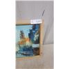 Image 4 : Framed Oil on Canvas Painting of a Cityscape with a Domed Building, 17.6” ×13”