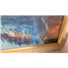 Image 5 : Framed Oil on Canvas Painting of a Cityscape with a Domed Building, 17.6” ×13”