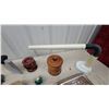 Image 4 : Vintage Barometer, Cadillac Clock, lamps pottery