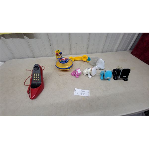 Novelty High Heel Phone, M&M's phone, and electronics