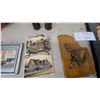 Image 5 : Assorted Decor and Collectibles: Wooden Bolts, Framed Art, Figurines
