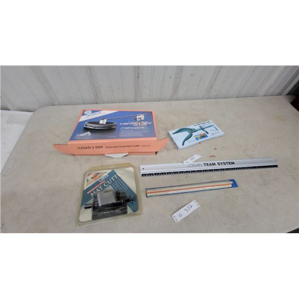 Logan 3-Step Oval and Circle Mat Cutter Model 201, Mat Cutter, Logan Team System Ruler