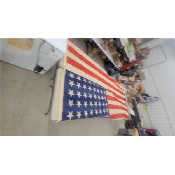 Large American Flag with 48 Stars 11.6'x5.6'