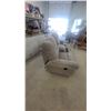 Image 6 : Light Gray Reclining Sofa with Center Console, 2 Cupholders, and 2 USB Ports 75” wide