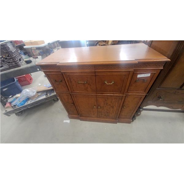 Vintage Style Wood cabinet with Drawers and Cabinets, 38”×19”×39”