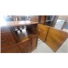 Image 8 : Vintage Style Wood cabinet with Drawers and Cabinets, 38”×19”×39”