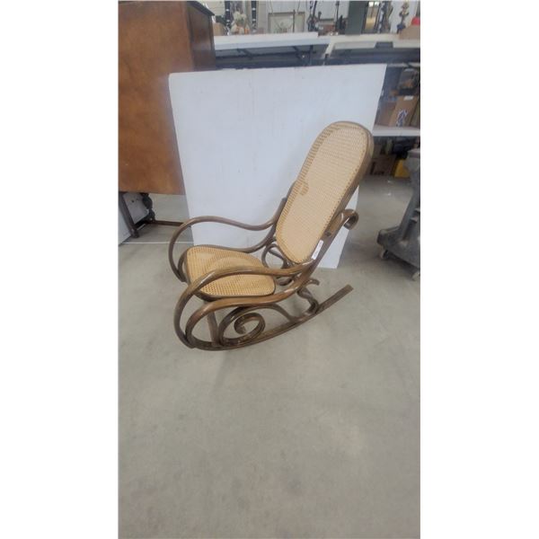 Bentwood and Cane Rocking Chair