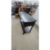 Image 2 : Black Console Table with Two Drawers and Lower Shelf 33”×48”×18”