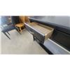 Image 5 : Black Console Table with Two Drawers and Lower Shelf 33”×48”×18”