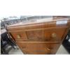 Image 3 : Art Deco Waterfall Chest of Drawers with 4 Drawers and Brass Pulls 49”×29”×18”