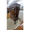 Image 2 : Carved Oak Corner Cabinet with Spindle Supports and Decorative Frieze 64”×37”×18”