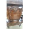 Image 6 : Carved Oak Corner Cabinet with Spindle Supports and Decorative Frieze 64”×37”×18”