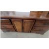 Image 5 : Vintage-Style Dresser with 6 Drawers, 2 Woven-Front Drawers, and Brass-Tone Hardware 29”×72”×22”