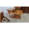 Image 2 : Pair of maple end tables one drop leaf