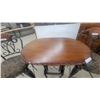Image 3 : Wrought Iron and Wood Bar Table with Wine Rack and Two Upholstered Bar Stools