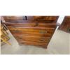Image 5 : Wood Armoire with Cane Doors and Three-Drawer Dresser Base 56”×36”×22”